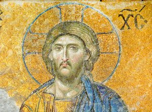 The Deësis Mosaic Depicting Christ, Hagia Sophia, Turkey, c.1261